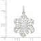 Sterling Silver Snowflake Charm Winter Pendant Jewelry 31mm x 21mm